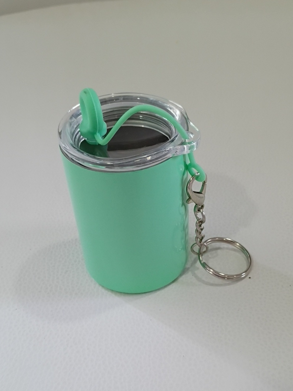 Portable Mint Green Cup Keychain Shot Cup